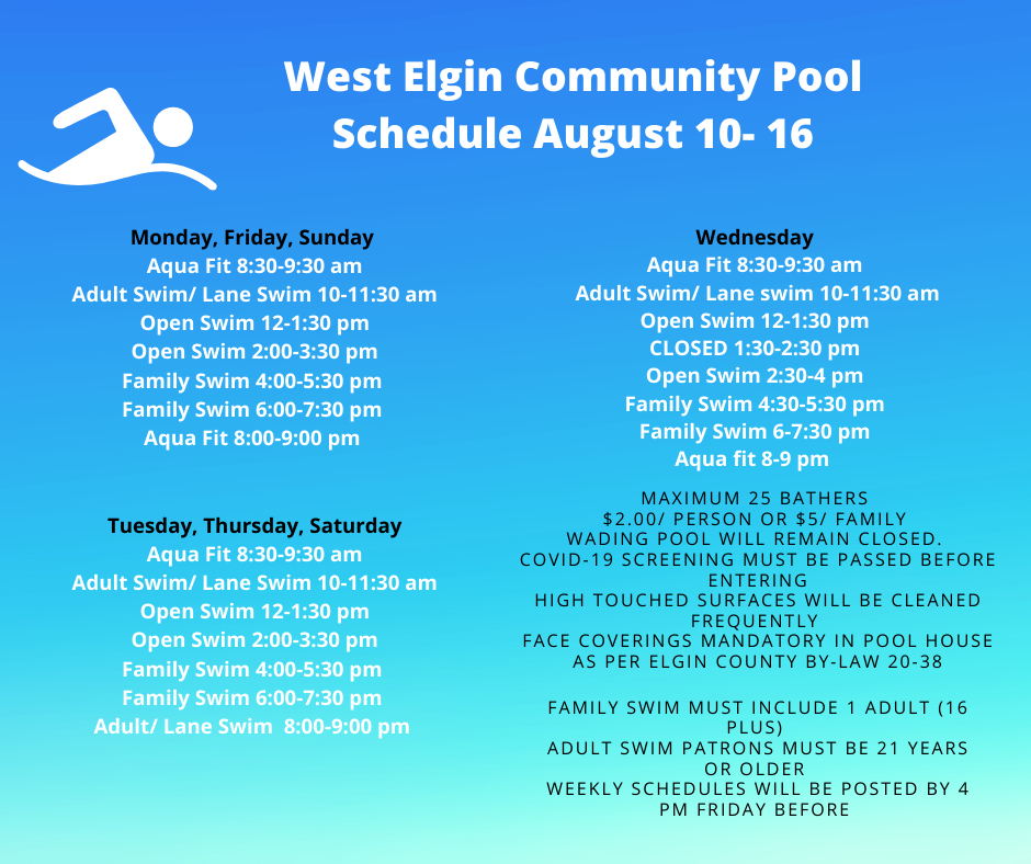 Pool Schedule